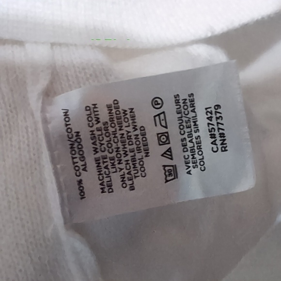 Ann Taylor White Cotton Eyelet Sleeve Knit Blouse Size Extra Large - Picture 3 of 5